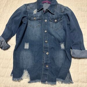 Distressed Denim Jacket